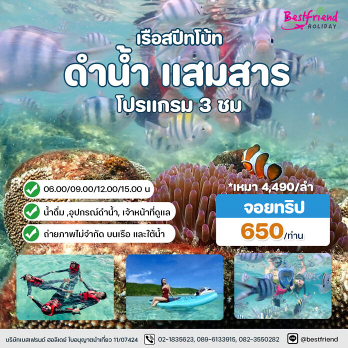 ดำน้ำแสมสาร ดำน้ำแสมสาร