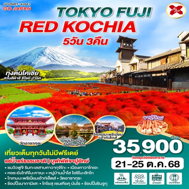 ทัวร์ญี่ปุ่น โตเกียว ฟูจิ 5 วัน 3 คืน